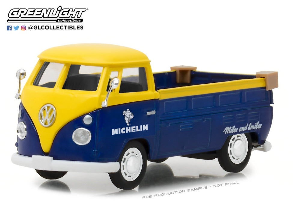 Michelin Tyres, Volkswagen Type 2 (T1) Pickup, Running on Empty Series, 1:43 Diecast Vehicle