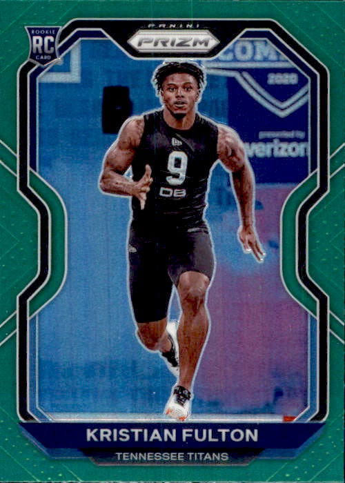 Kristian Fulton, RC, Green Prizm, 2020 Panini Prizm Football NFL