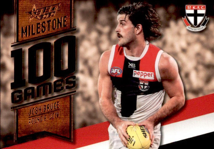 Josh Bruce, 100 Games Milestone, 2020 Select AFL Footy Stars