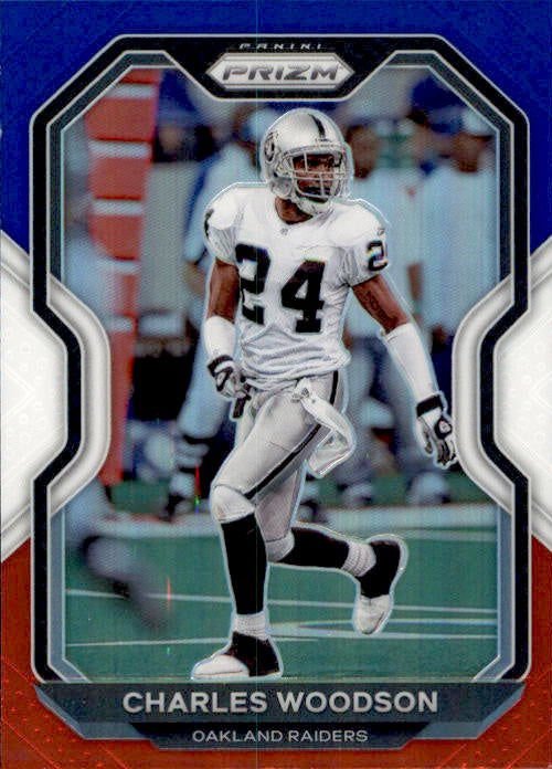 Charles Woodson, Red White Blue Prizm, 2020 Panini Prizm Football NFL
