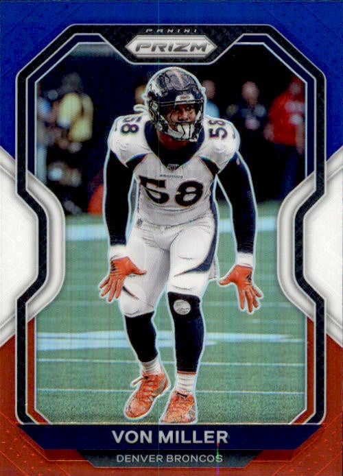 Von Miller, Red White Blue Prizm, 2020 Panini Prizm Football NFL