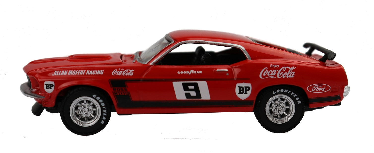 Allan Moffat Racing #9 Coca Cola, 1969 Trans Am Mustang, 1:64 Diecast Model Car