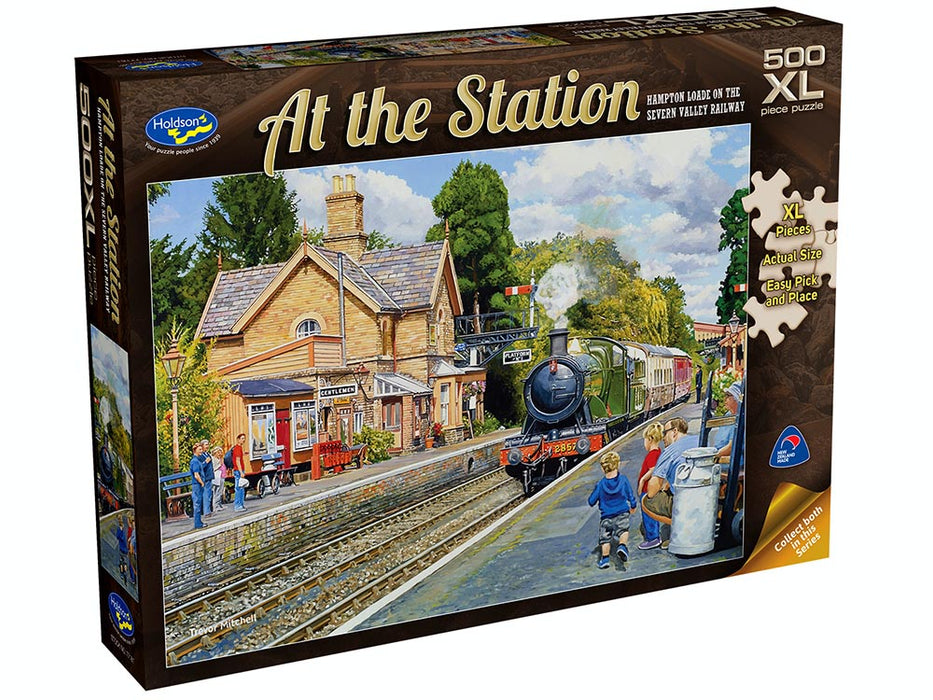 AT THE STATION, Hampton Loade on the Severn Valley Railway, 500XL Piece Jigsaw Puzzle