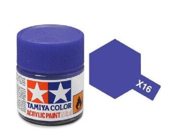 Acrylic Mini X-16 Purple 10Ml Bottle / Tamiya USA