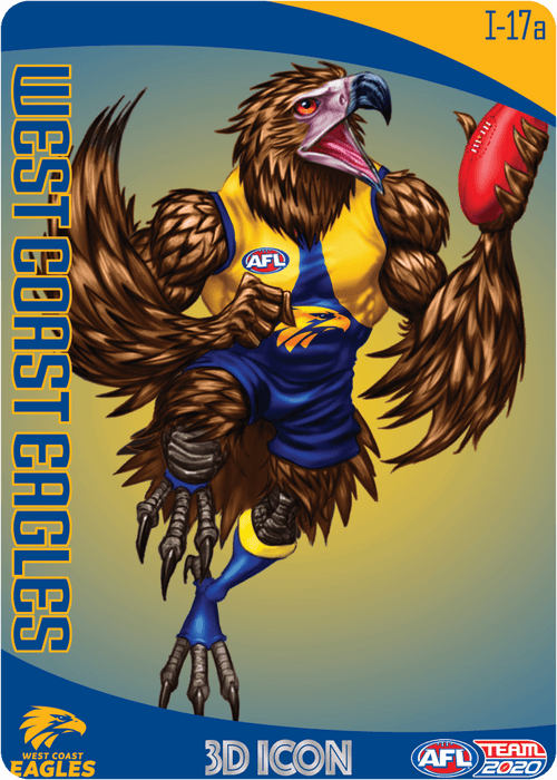 West Coast Eagles Mascot, 3D Icon, 2020 Teamcoach AFL