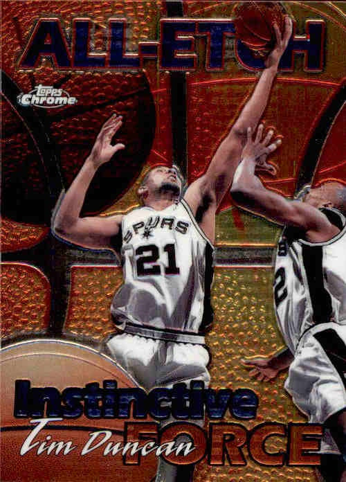 Tim Duncan, ALL-ETCH, 1999-00 Topps Chrome Basketball NBA