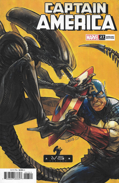 Captain America #27 vs Alien Variant Comic