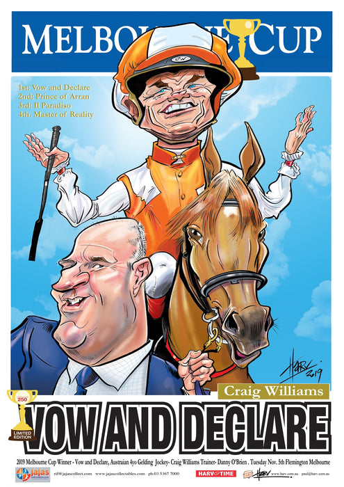 Vow and Declare, 2019 Melbourne Cup, Harv Time Poster