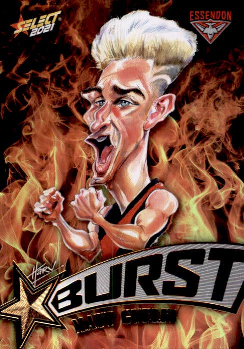 Matt Guelfi, Fire Starburst, 2021 Select AFL Footy Stars