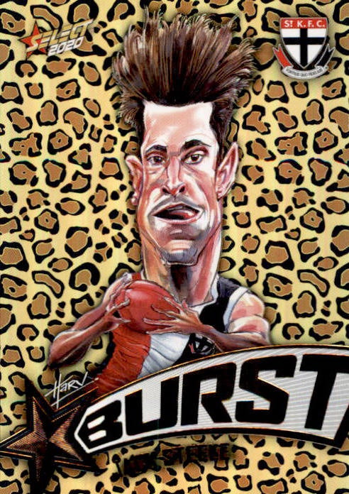 Jack Steele, Leopard Starburst, 2020 Select AFL Footy Stars