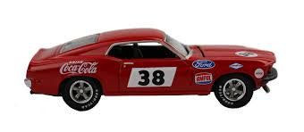 Allan Moffat Racing #38 Coca Cola, 1969 Trans Am Mustang, 1:64 Diecast Model Car