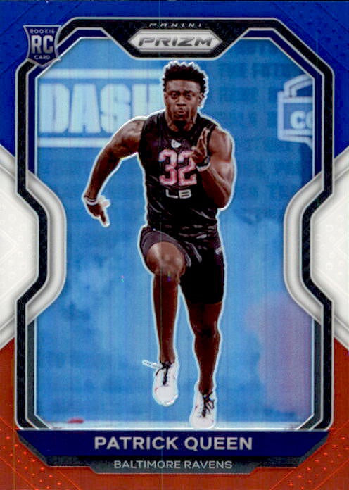 Patrick Queen, RC, Red White Blue Prizm, 2020 Panini Prizm Football NFL