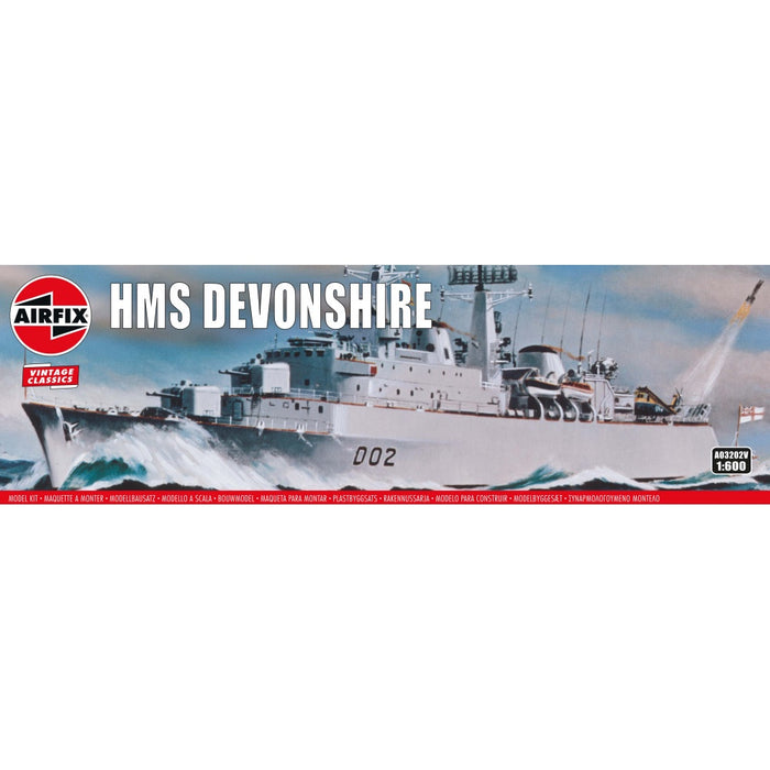 AIRFIX HMS DEVONSHIRE, 1:600 SCALE Model Kit