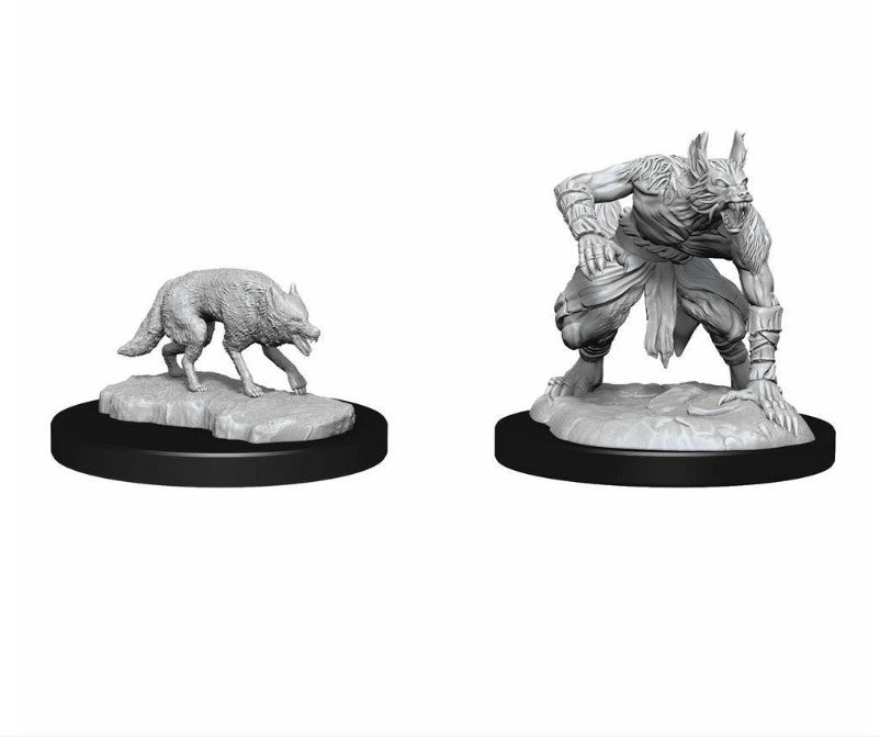 D&D Nolzurs Marvelous Unpainted Miniatures Jackalwere & Jackal