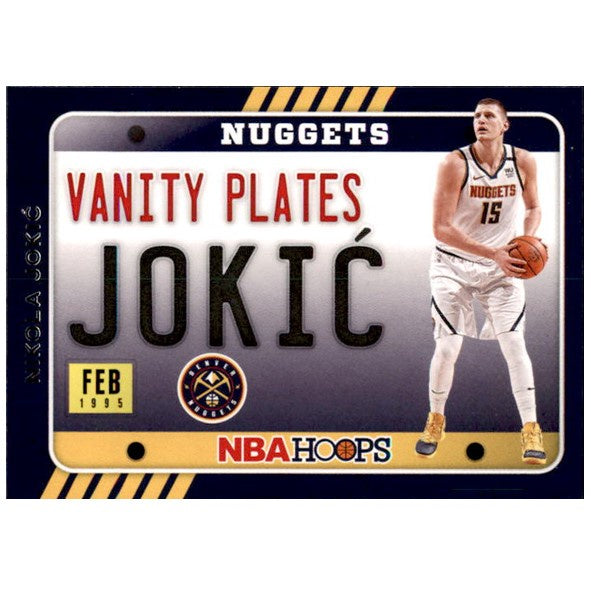 Nikola Jokic, Vanity Plates, 2020-21 Panini Hoops Basketball NBA