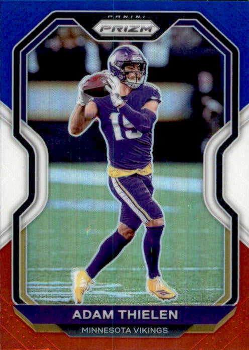 Adam Thielen, Red White Blue Prizm, 2020 Panini Prizm Football NFL