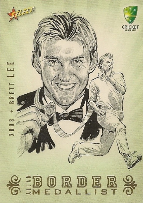 Brett Lee, Border Medallist Sketch, 2008-09 Select Cricket