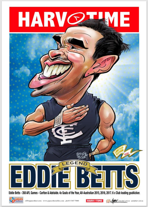 Eddie Betts, Legend, Harv Time Poster