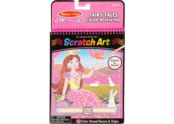 Melissa & Doug - On The Go -Scratch Art – Fairy Tale
