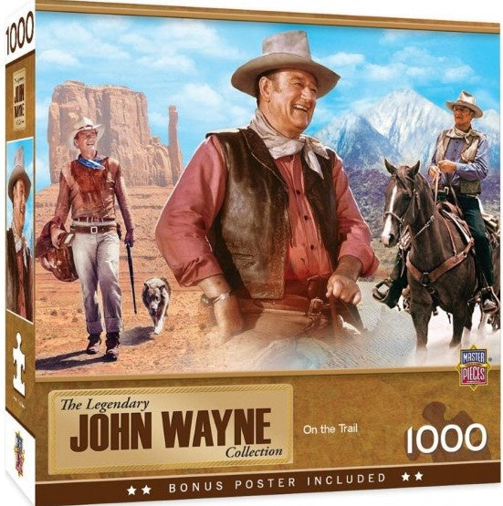 Masterpieces John Wayne On the Trail 1000 piece Jigsaw Puzzle