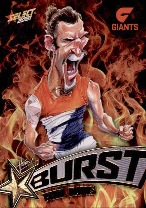 Phil Davis, Fire Starburst, 2021 Select AFL Footy Stars