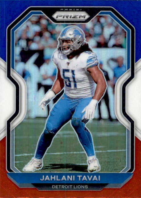 Jahlani Tavai, Red White Blue Prizm, 2020 Panini Prizm Football NFL