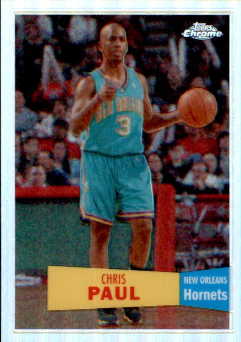 Chris Paul, Refractor 1957-58 Retro Variant, 2007-08 Topps Chrome Basketball NBA