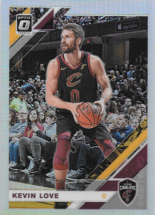 Kevin Love, Silver Prizm, 2019-20 Panini Optic Basketball