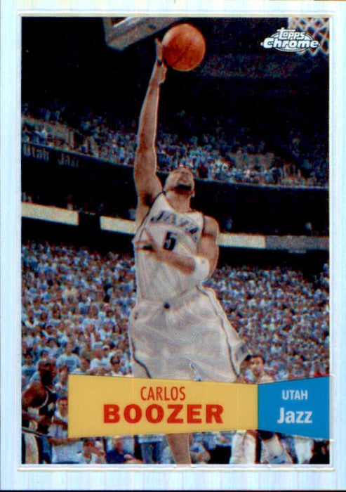 Carlos Boozer, Chris Paul, Refractor 1957-58 Retro Variant, 2007-08 Topps Chrome Basketball NBA