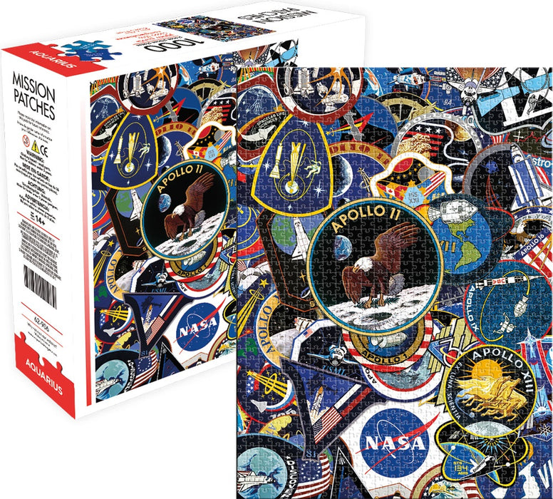 NASA Mission Patch 1000 Piece Jigsaw Puzzle by Aquarius