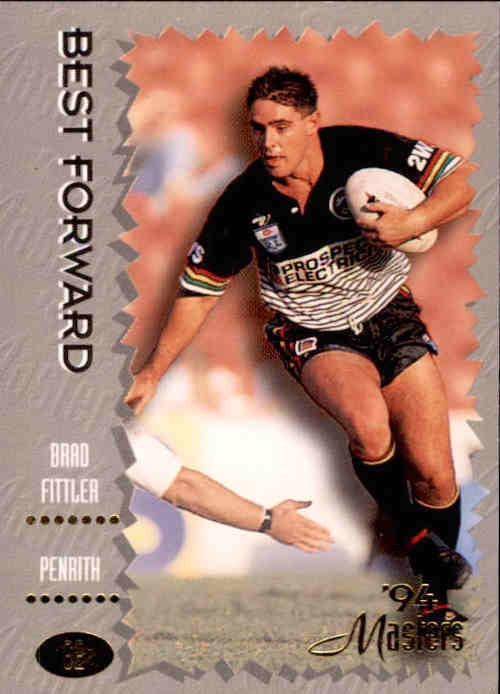 Brad Fittler, #62, 1994 Dynamic Masters Rugby League NRL