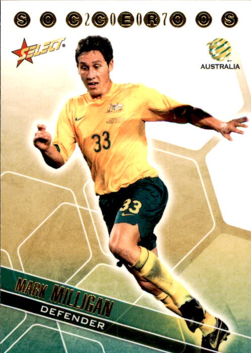 Mark Milligan, #SR15, Socceroos, 2007 Select A-League Soccer