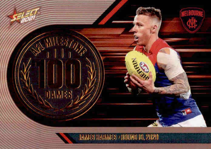 James Harmes, 100 Games Milestone, 2021 Select AFL Footy Stars