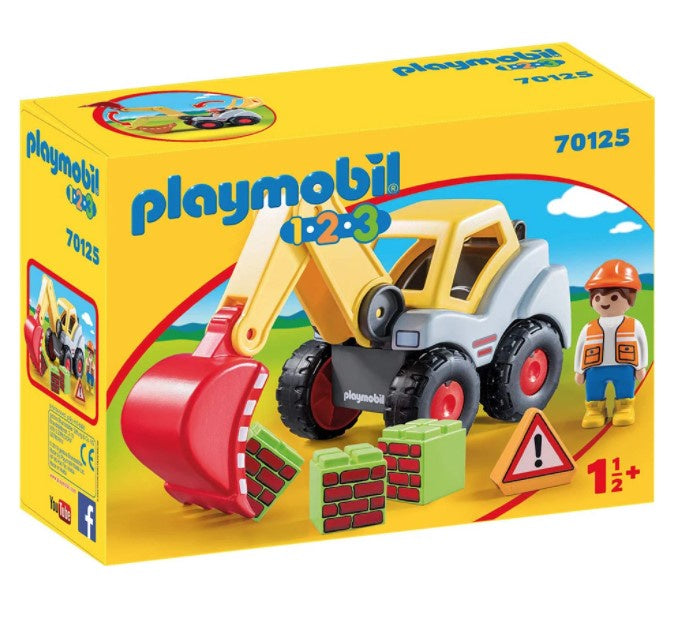 Playmobil 70125 - 1.2.3 Shovel Excavator