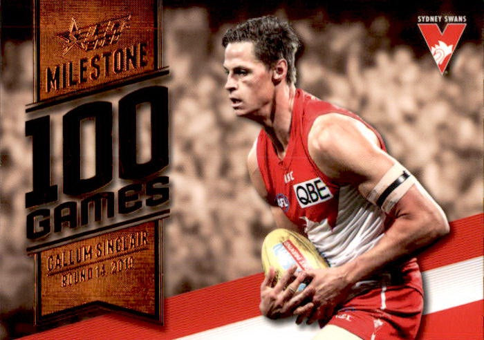 Callum Sinclair, 100 Games Milestone, 2020 Select AFL Footy Stars