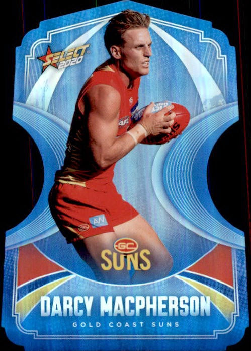Darcy MacPherson, Ice Blue Diecuts, 2020 Select AFL Footy Stars