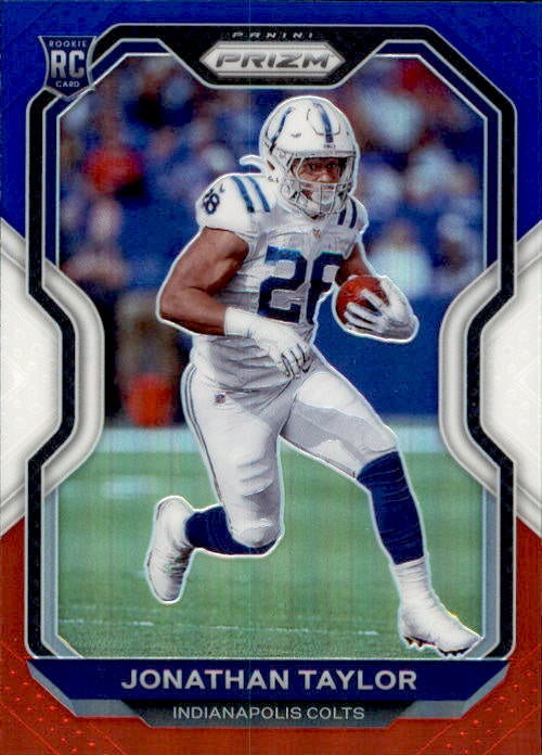 Jonathan Taylor, RC, Red White Blue Prizm, 2020 Panini Prizm Football NFL