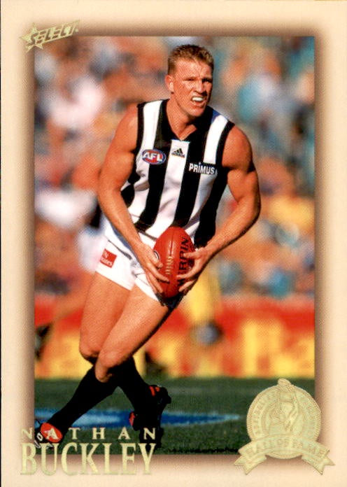 Nathan Buckley, HFLE213, Hall of Fame Series 4, Red Back, 2012 Select Eternity AFL