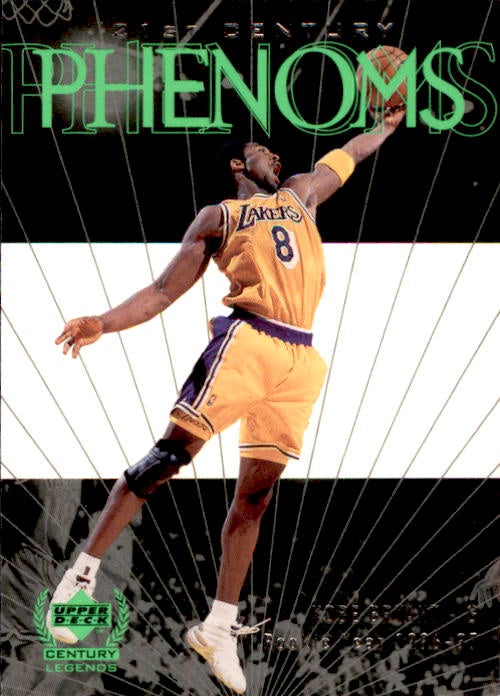 Kobe Bryant, 21st Century Phenoms, 1999-00 UD Century Legends NBA Basketball