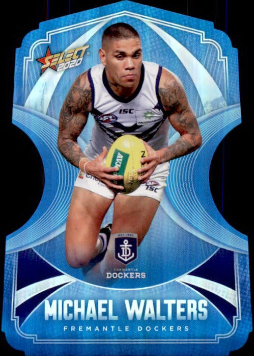 Michael Walters, Ice Blue Diecuts, 2020 Select AFL Footy Stars