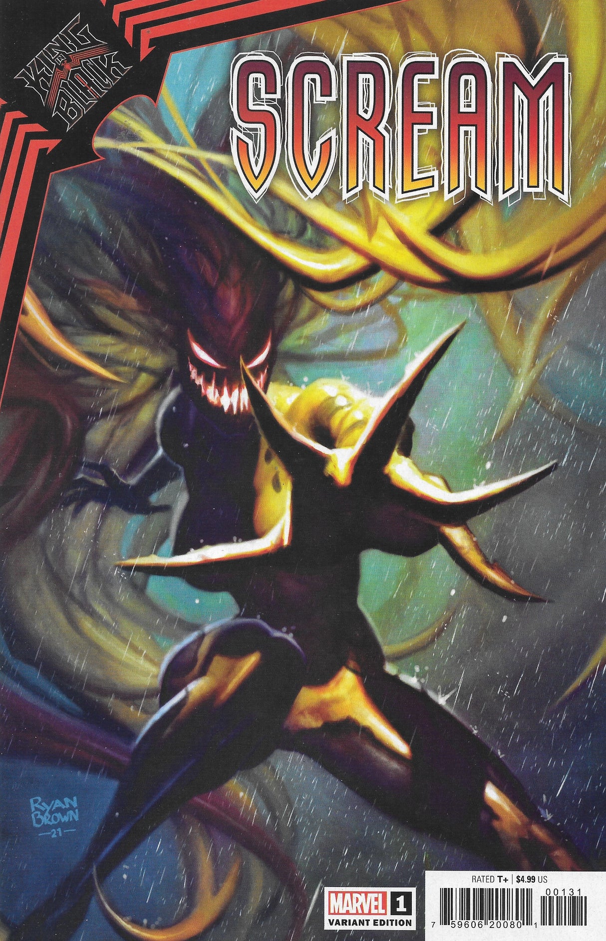 King in Black Scream #1 Comic Brown Variant Cover