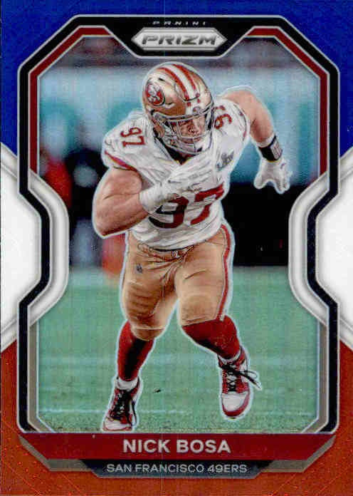 Nick Bosa, Red White Blue Prizm, 2020 Panini Prizm Football NFL