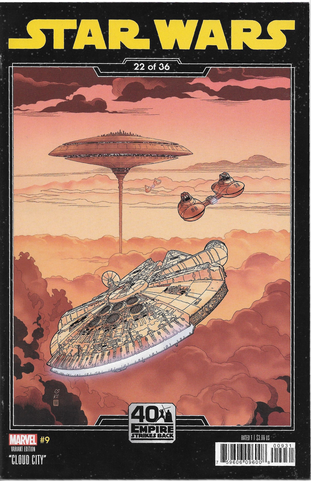 Star Wars #9 Comic 40th Anniversary Variant