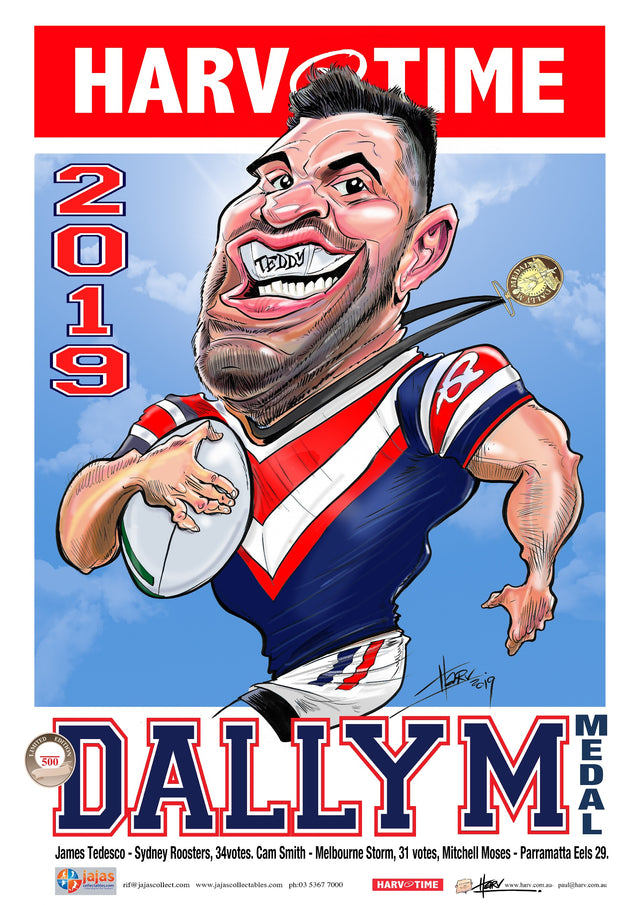 James Tedesco, 2019 Dally M, Harv Time Poster