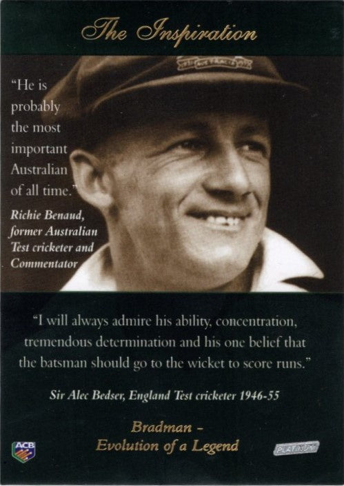 Don Bradman, The Inspiration, 2003 ACB Platinum Cricket