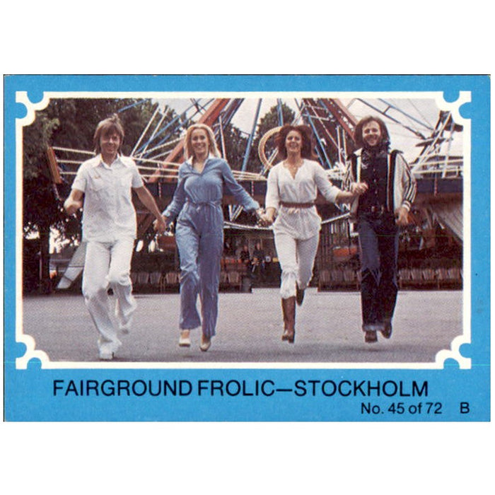 Fairground Frolic - Stockholm, 1976 Scanlens ABBA Blue