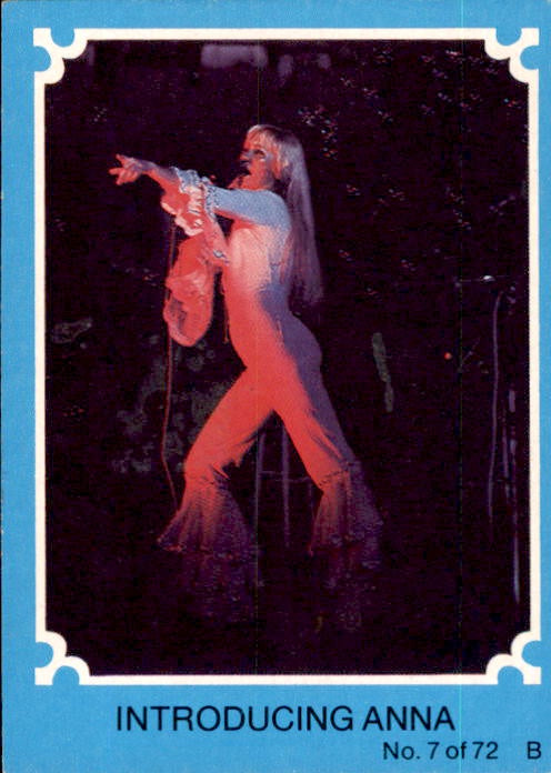 Introducing Anna, 1976 Scanlens ABBA Blue