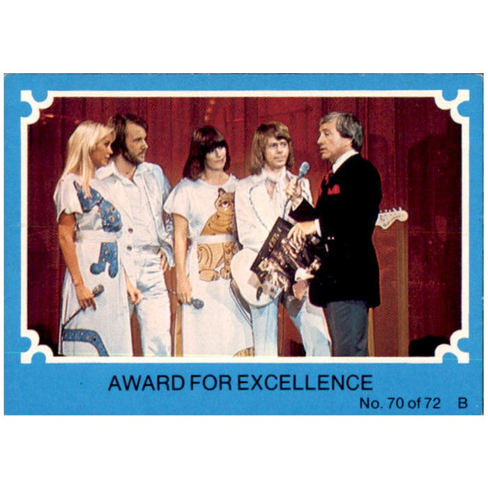 Award For Excellence, 1976 Scanlens ABBA Blue