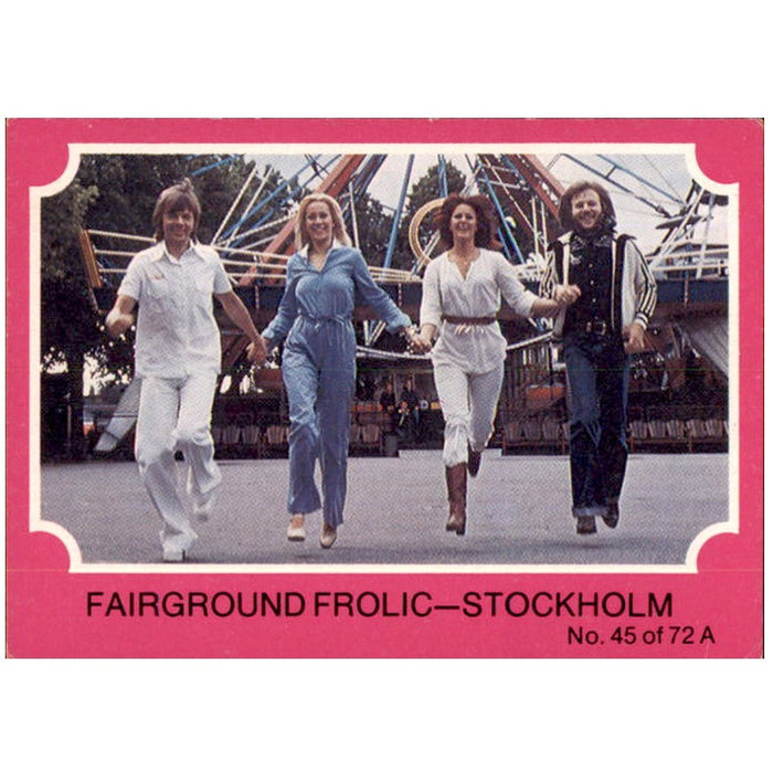 Fairground Frolic - Stockholm, 1976 Scanlens ABBA Pink