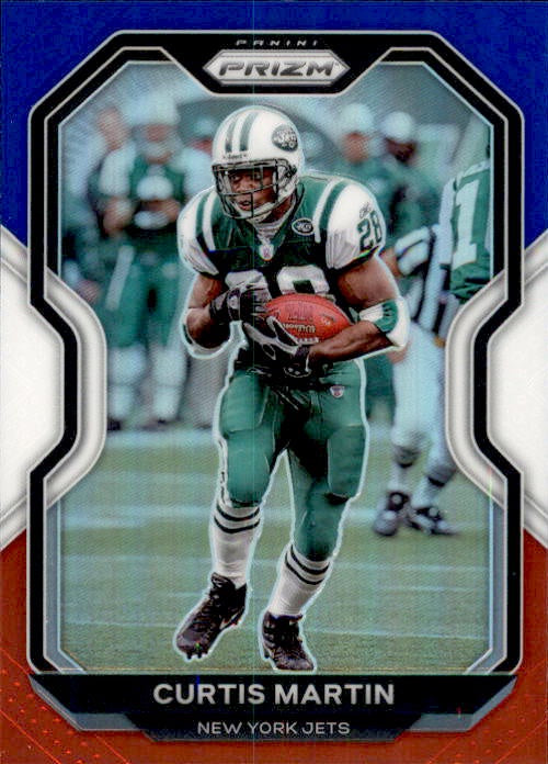 Curtis Martin, Red White Blue Prizm, 2020 Panini Prizm Football NFL